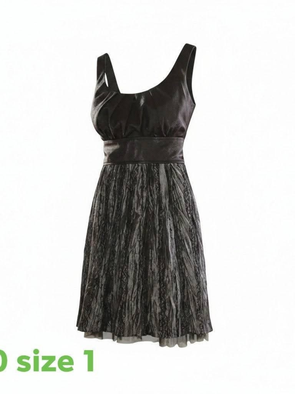 Black Sleeveless Fit-and-Flare Dress - Elegant Evening Style
